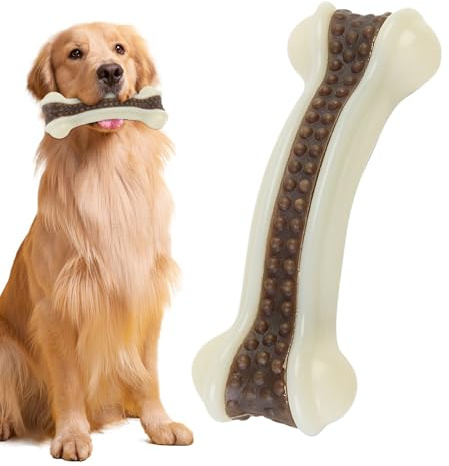 Fogukier Kauspielzeug für Hundeknochen, aggressives Zahnspielzeug für Welpen, Training, Knochen, Zahnen, beruhigendes Zubehör für Haustiere, Welpen, Hunde, kleine, mittelgroße und große Rassen