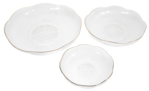 Zerodeko 3 Pièces Plateaux Verre pour Apéritifs Fruits Assiettes de Service Élégantes pour Desserts Bijoux Plateau Transparent de Haute Qualité pour Événements Décoration