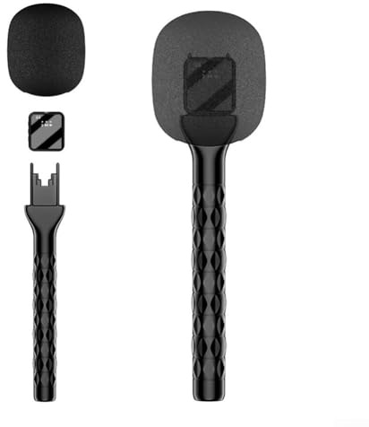 Soporte de micrófono inalámbrico ligero para micrófono Rode Altura ajustable y filtro de reducción de ruido integrado