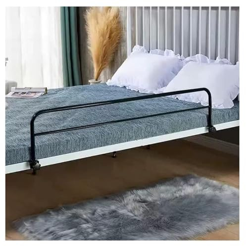 BDXZJ Bettgitter Rausfallschutz Bettgitter Für Erwachsene, Aufstehhilfe Bett Senioren Stabile Metall Bewachen Assist Griff Sicherheitsgeländer Handicap Bed Rail Pflegebett Zubehör A,80x40cm