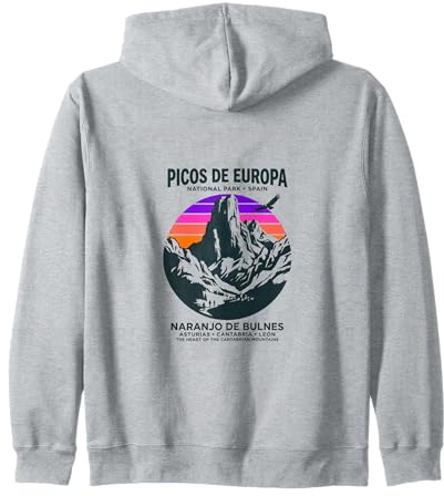 Parque Nacional Picos de Europa Naranjo de Bulnes España Sudadera con Capucha
