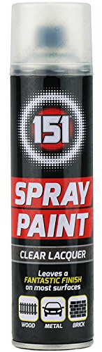 151 Clear Lacquer Multi-Purpose Aerosol Spray Paint 250ml (6 Pack)