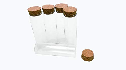 Jarvials 50ml transparente reagenzglas glasflasche mit korken stopfen，geeignet für die lagerung von flüssigkeiten, lakritz, sand, pulver (12, 50ml)