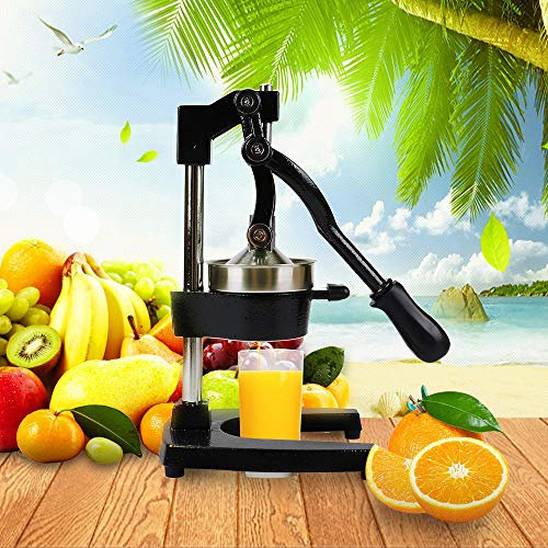 RUCHUFT Batidoras Profesionales, AccióN De Palanca Exprimidor Eficaz Simple (Mecanismo De Palanca Apto para Lavavajillas DiseñO Simple) Prensa Manual Exprimidor Frutas Hogar Comercial, Black
