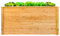 WESTMANN Hochbeet aus Lärchenholz | 170x90x84 cm Natur | Kräuterbeet für den Außenbereich | Holzhochbeet zum Bepflanzen von Gemüse & Kräutern | FSC® - Zertifiziert