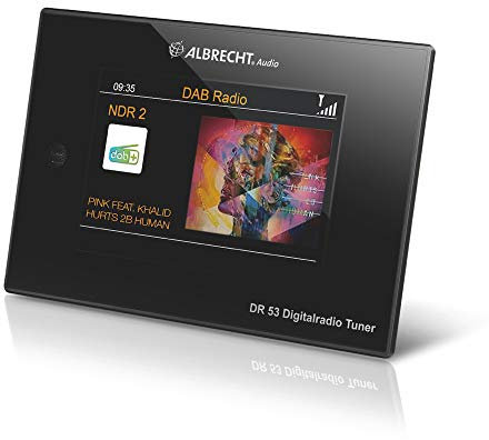 Albrecht DR53 27251 Tuner Radio numérique Dab+/FM avec écran Couleur 4 pour Connexion à la chaîne stéréo avec télécommande