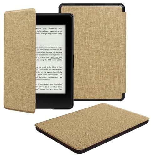 Kindle Paperwhite 4-Hülle aus Stoff (8 Farben), kompatibel mit der 10. Generation (2018),JMH Schutzhülle mit Auto Wake/Sleep