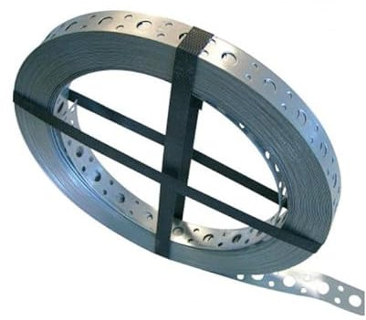 I.N.G Fixations - Feuillard perforé 12x0.8mm, Boite dévidoir de 10 mètres. - INGFEA190110