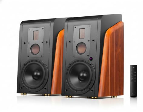 HiVi-Swans M300MKII Bluetooth& WiFi Bookshelf Speakers, 360W RMS Studio Monitors 3 Way Audiophile Speakers, Hi-Res Sound 6.5 Woofer Home Speakers for Desktop PC/TV/Turntable