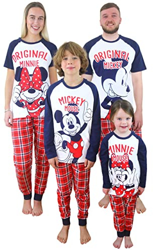 Disney Damen Schlafanzug Minnie Mouse Weiß Large