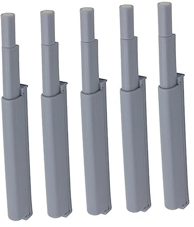 DOITOOL 5 Pezzi Ammortizzatore Per Sportello Mobile e Cassetto Meccanismo Di Apertura a Sfioramento Abs Per Sportelli Armadietti Senza Maniglia Per Casa Ufficio e Scuola