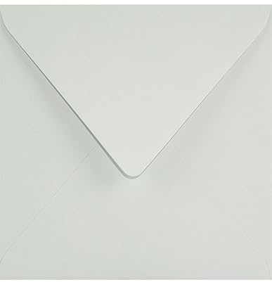 Netuno 100 Kuverts Hellgrau quadratisch 15,3x15,3 cm edel und stilvoll | 115g Sirio Color Perla · elegante graue Briefumschläge für Geschäftspost, Büro, Korrespondenz, Einladungen & Grußkarten