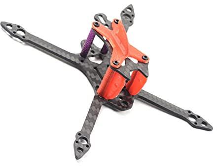 ZEMNLO 110 mm Zahnstocher-Rahmen, Micro-FPV-Rennrahmen, 110 mm Kohlefaser-Drohnenrahmen-Set Quadrocopter-Rahmenarme