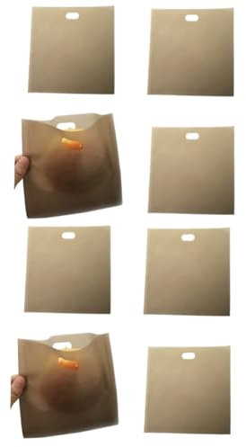 BCOATH 8pcs Non Stick Toaster Bags Reusable Toaster Bags for Sandwiches Pastries Pizza Slices