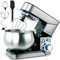 briebe Impastatrice Planetaria Professionale per Pasticceria 1800W MAX, Robot da Cucina Orbitale, Frusta, Gancio Impastatore, Ciotola 5 L, 6 Velocità + Funzione Pulse, Inox KM1114