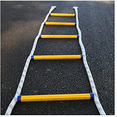 Rope Ladder,Safety Ladder,Fire Escape Rope Ladder Flame Resistant Emergency Escape Ladders Safety Evacuatladder with Hook/10M
