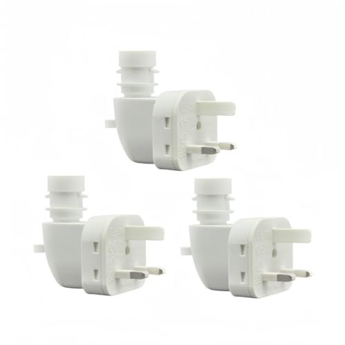 UK E14 Socket Holder Light Bulb Holder Direct Plug Wall Lamp Base with On/Off Switch Plugin Night Lights ES Adapter Bedroom Office Kitchen (3)