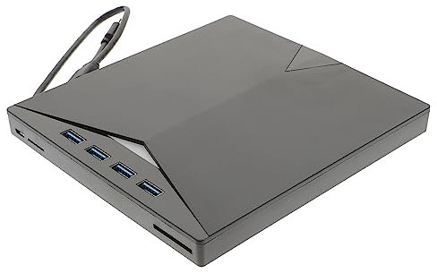 HOMSFOU External Dvd Drive Cd Rom Burner Usb 3.0 Type-c Portable Optical Drive for Laptop and Desktop Computers Compatible with Windows and Other Operating Systems