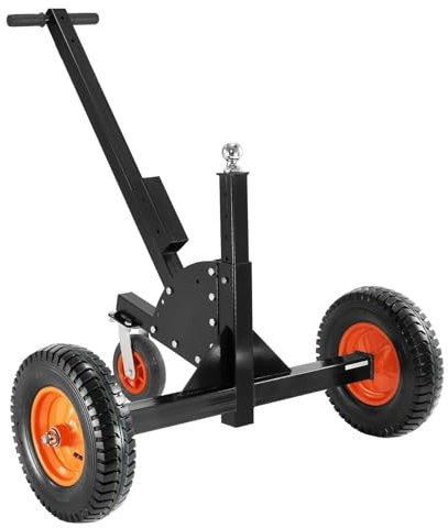 EHYSYN rangierhilfe Verstellbarer Anhänger-Dolly, 2-in-1-Anhänger-Mover mit 23,6-35,4 Einstellbarer Höhe und Universalrad, um Auto/Wohnmobil zu bewegen Rollen Mover