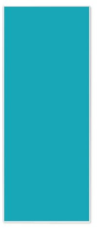 banjado® Magnettafel 30 x 75cm / Magnetwand aus Metall/Magnetpinnwand als Memoboard/Pinnwand Magnettafel Küche, Büro, Kinderzimmer inkl. 4 Magnete & Montageset - Farbe Türkis