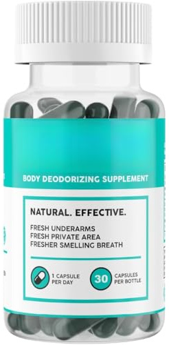Natural Chlorophyll Deodorant - Internal Odor Control, Improves Gut & Skin Health