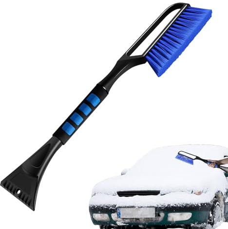 Dayysiuy Cepillo Quitanieves con Raspa Hielo para Coche - Raspanieve Desmontable con Mango Espuma Ergonomico para Autos - Accesorios Exteriores para Automóvil En Climas Fríos Invernales - Auto