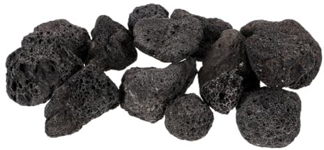 BEBEMOKO Gravier Volcanique Noir Poreux Pierres Naturelles Décoratives pour Aquarium Plantes Résistantes Jardin et Aménagement Paysager Léger et Esthétique pour Pots et Extérieurs