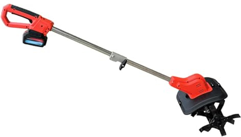 YWBL-WH Coltivatore a Batteria con Display Digitale, Motozappa Elettrica Ad Alta Potenza 21 V per BL1830B BL1840B, Profondità di Lavorazione di 24 Cm Ideale per la Coltivazione del Terreno del