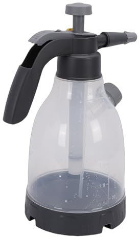 Haofy Botella Pulverizadora de Jardín de 3 litros, Pulverizador con Bomba Manual con Puerto Lateral de Llenado de Líquido y Boquilla Ajustable de 360°, para Jardinería Al Aire Libre