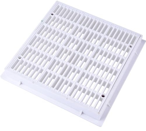 Abaodam Desagüe de Suelo Cuadrado para Piscina 9 Pulgadas Color Claro Plástico Función de Parada Automática y Compatible Superficies Lisas, Accesorio para Equipo de Piscina y Drenaje