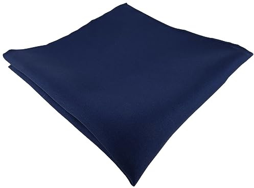 pochette roulotté main marine unicolor - 100% soie - taille 30 x 30 cm