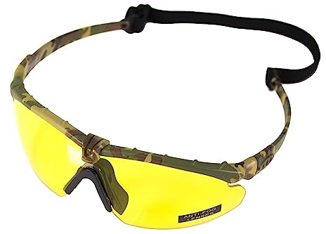 Nuprol Airsoft Battle Pro Safety Glasses Eye Protection Camo Frame