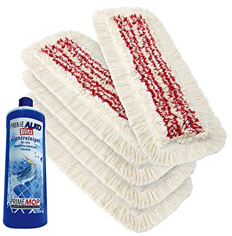10 Stück 50cm Profi Mikrofaser Baumwolle Gewerbe Wischmop Redline Bodenwischer