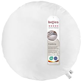beties - PublikUp - Rundkissen 60 cm – extra festes Bodenkissen mit Schaumstoffflocken – variabel befüllbar mit Reißverschluss – Sitzkissen & Loungekissen