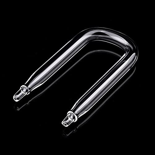WEAVERBIRD Aquarium CO2 Diffusor U Bend U-förmiges Glasrohr Bend Zubehör DIY für Aquarium CO2 Sauerstoffschläuche Geschenk für Haustiere