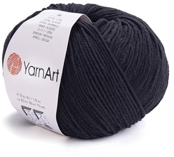 4 Madeja 55% Algodón 45% Acrílico YarnArt Jeans Hilados 200 gr 696 yardas Color (53)