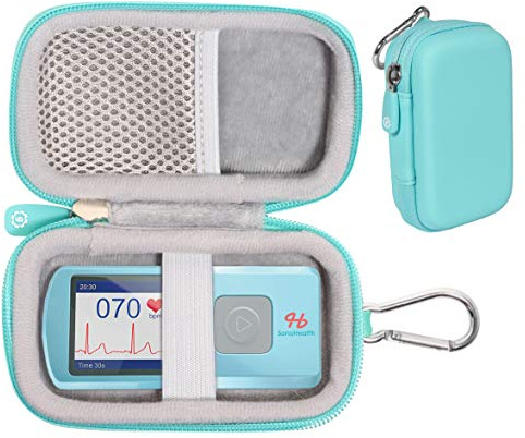 getgear case for EKG/ECG Heart Rate Monitor Like SonoHealth, EMAY, OXPROVO, CONTEC, Facelake Note: CASE ONLY (Mint Green)