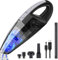 MK.Dull Aspirateur à Main, sans Fil, Rechargeable, léger, Portable avec Aspiration cyclonique puissante pour Voiture, sèche et Humide, Poils d'animaux domestiques, Usage Domestique (Noir)
