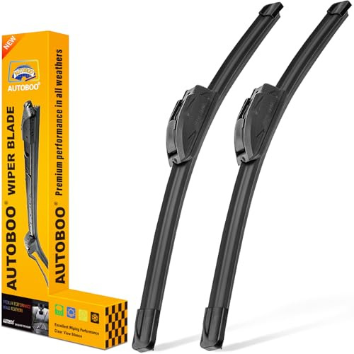 AUTOBOO 22 and 22 Windshield Wipers Blades (Pack Of 2),OEM Quality Premium All-Seasons Wiper blades,Stable and Quiet wiper blades
