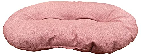 Croci Hydro - Cuscino per cane Ovale, Impermeabile Idrorepellente, Tessuto Lavabile facile da pulire, Rosa, 53x35 cm