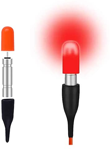 DZAY Angel Leuchtstäbe für Bobber 0.31 bis 1.8 Float Leuchtstab,Angel Knicklichter für Schwimmer mit Batterie Beleuchtetem Bobber, LED Angelschwimmer Fluoreszierendem Lichter für Nachtaktivitäten