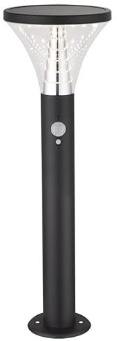 Arum Borne Solaire BENIDORM Réel Eclairage de 600 Lumens pour Extérieur avec Détecteur de Présence 3 Modes IP44