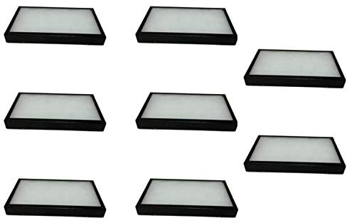 8 Pack of 14 x 8 x 1.5 Riker Display Cases Box for Collectibles Arrowheads Jewelry & Trade Shows