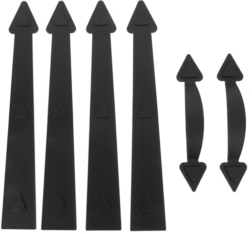 Angoily Magnetic Garage Door Decoration Kit - Stylish Hinges and Handles for Easy Installation on Metal Doors Perfect for Year-Round Garage Decor