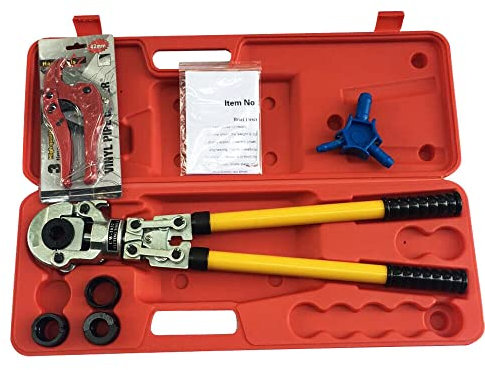 KEESUNG Alicates de prensa de 16 – 32 mm 6T TH, contorno TH, alicates de prensa de contorno, alicates de prensa con insertos, resortes de flexión profesional, herramienta de prensa para tubo compuesto