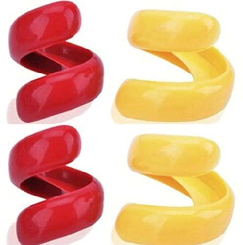 4Pcs Spiral Hot Dog Slicers,Manual Fancy Sausage Cutter Spiral Barbecue Hot Dogs Cutter Slicer Kitchen Cutting Auxiliary Gadget Fruit Peelers Vegetable Tools Design Grater,Peeler and Slicer