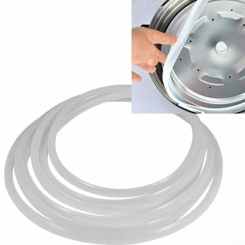 Guarnizione in gomma siliconica per pentola a pressione, resistenza alle alte temperature (18 cm)