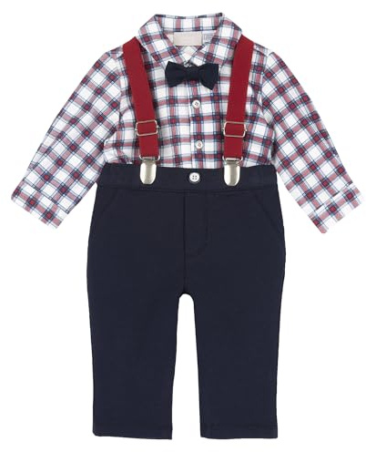 Chicco, Completo Elegante Neonato con Camicia e Salopette, in Morbido Tessuto, Abbigliamento Bambino 0-24 Mesi, Idee Regalo Nascita, Designed in Italy