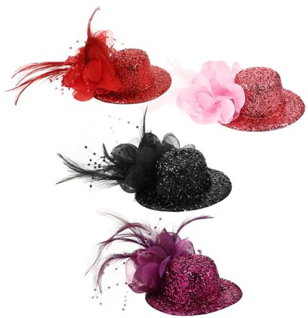 WRITWAA 4stücke Fascinator-haarspange Steampunk-haarschmuck Mini-haarclip Zahnrad-haarspange Für Frauen Cosplay-party-haaraccessoire Retro-haardekoration Für Mottopartys Und Reisen
