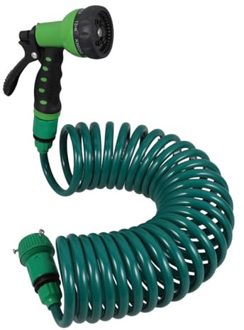 PAMINGONO Autowasch Wassersprühset, Garten Spiralschlauch, Erweiterbarer Autowaschschlauch, Autowasch Spiralrohr, Spiralwasserrohr, Gartenschlauch, Wasser Organizer, Flexibler Schlauch,